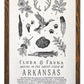Arkansas Field Guide Letterpress Print