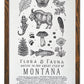 Montana Field Guide Letterpress Print
