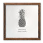 Pineapple Letterpress Print