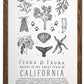 California Field Guide Letterpress Print